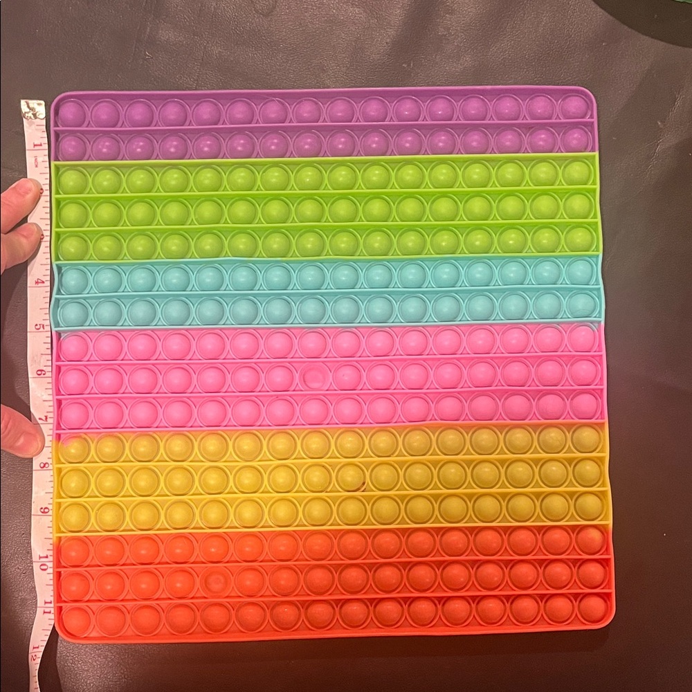 Large Rainbow Pop It Fidget Toy